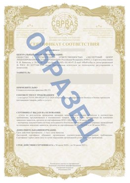 Образец Сертификат СТО 01.064.00220722.2-2020 Керчь Сертификат СТО 01.064.00220722.2-2020 